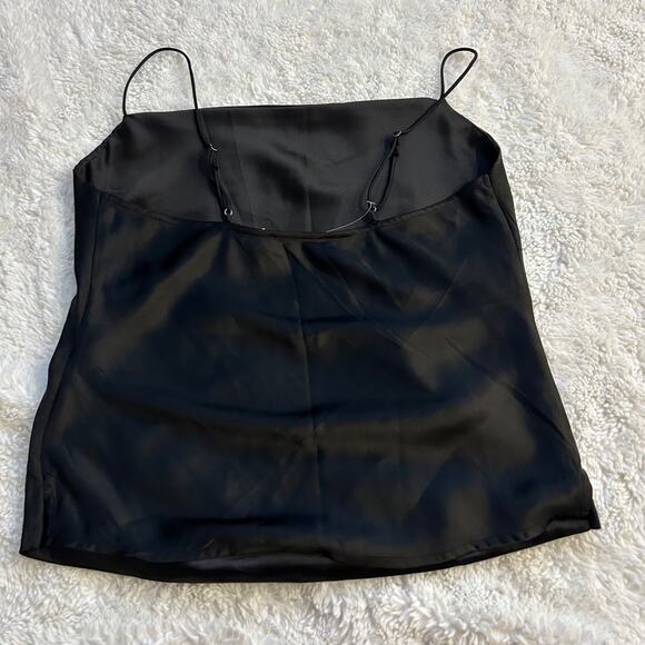 ABERCROMBIE & FITCH, Women's M, Black Cami Top, Satin Look Polyester, NWT - Picture 2 of 7